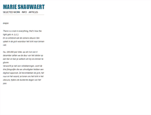 Tablet Screenshot of mariesnauwaert.com